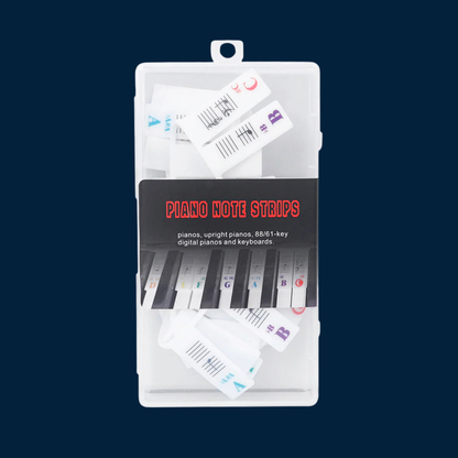Color-Coded Piano Key Label Strip